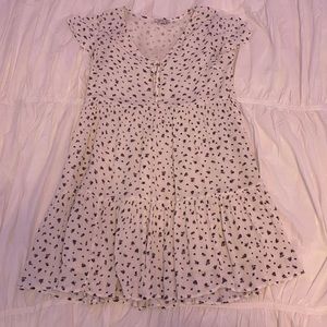 AE white and blue flowery dress